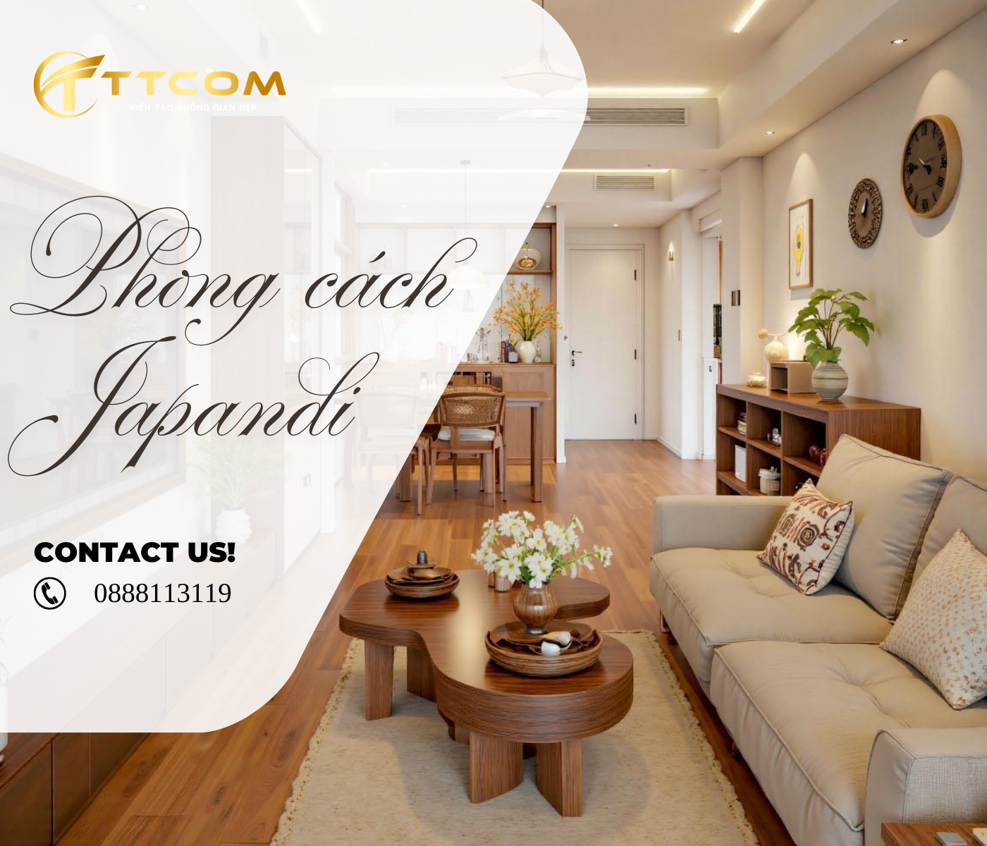 THIẾT KẾ NỘI THẤT CĂN HỘ JAPANDI RUSTIC TỐI GIẢN TỰ NHIÊN, SỐNG XANH BỀN VỮNG