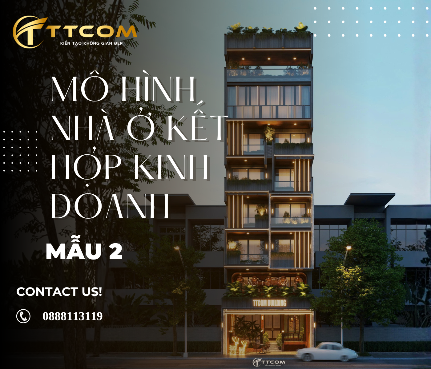 TTCOM Building: Tuyệt Tác Nhà Phố Kết Hợp Kinh Homestay & Rooftop Chill Tại Thành Phố