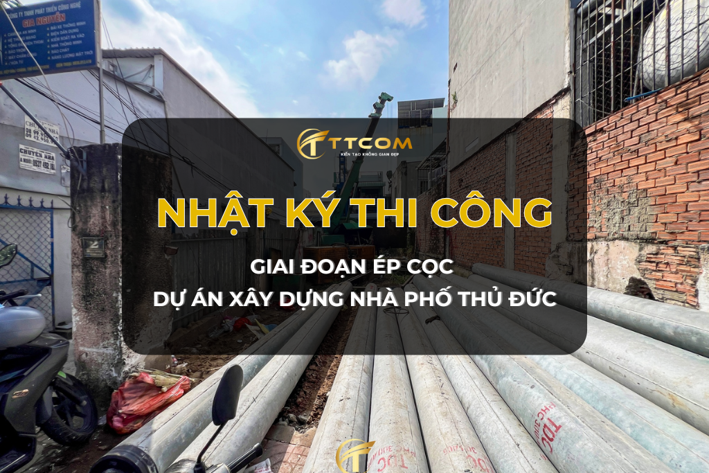 THI CÔNG ÉP CỌC NHÀ PHỐ CAO TẦNG TẠI HIỆP BÌNH CHÁNH Q. THỦ ĐỨC