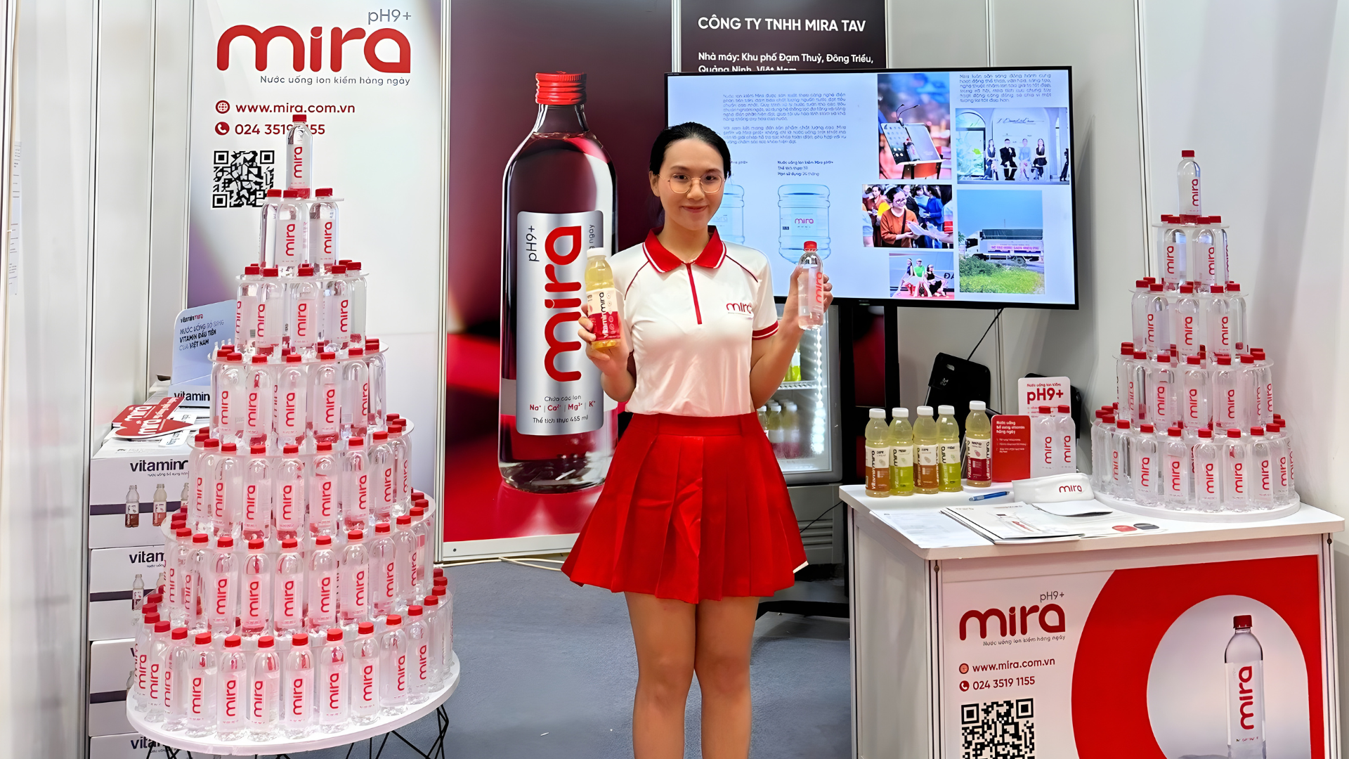 ​​​​​​​Nước uống ion kiềm Mira pH9+ tại Triển lãm Quốc tế Công nghiệp Thực phẩm Việt Nam FOODEXPO 2025