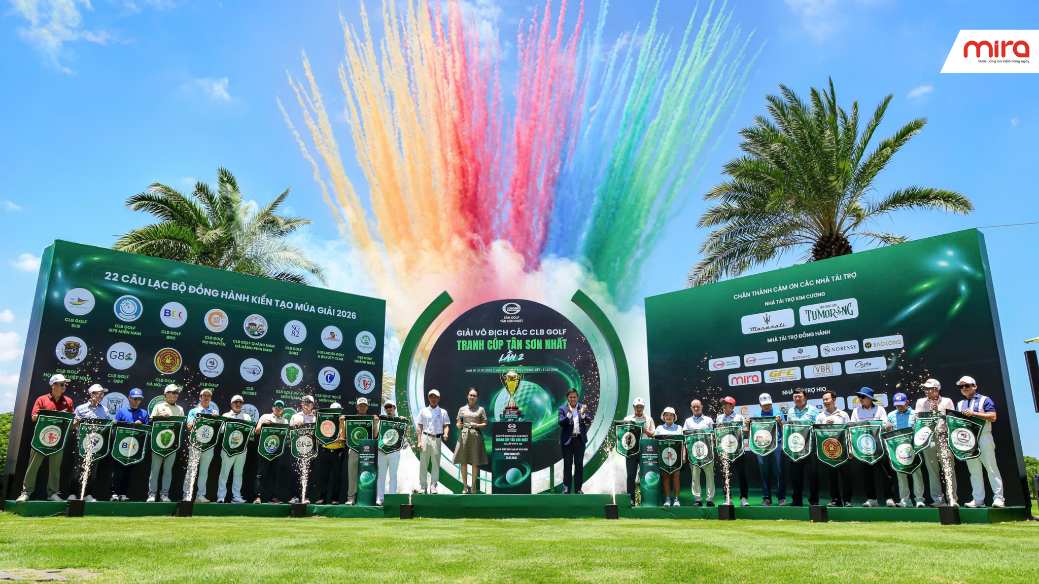 Nước ion kiềm Mira đồng hành cùng Giải vô địch các CLB Golf tranh cúp Tân Sơn Nhất: Sân chơi của cộng đồng Golfer khu vực phía Nam