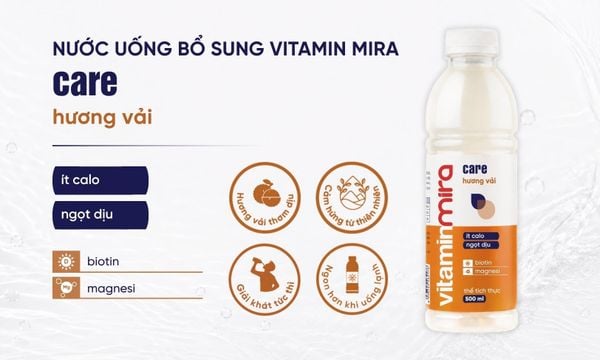 Nước uống bổ sung Vitamin Mira Care Hương Vải