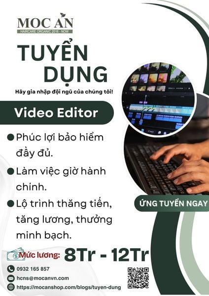 🌿 TUYỂN DỤNG – VIDEO EDITOR 🌿