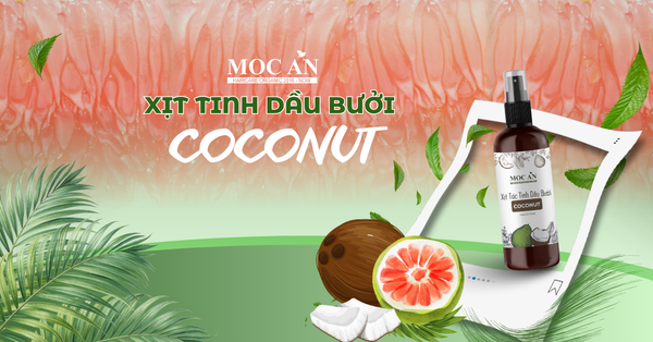 XỊT TINH DẦU BƯỞI COCONUT MỘC ÂN HAIRCARE – BÍ QUYẾT CHO MÁI TÓC MỀM, KHỎE, GIẢM RỤNG MỖI NGÀY