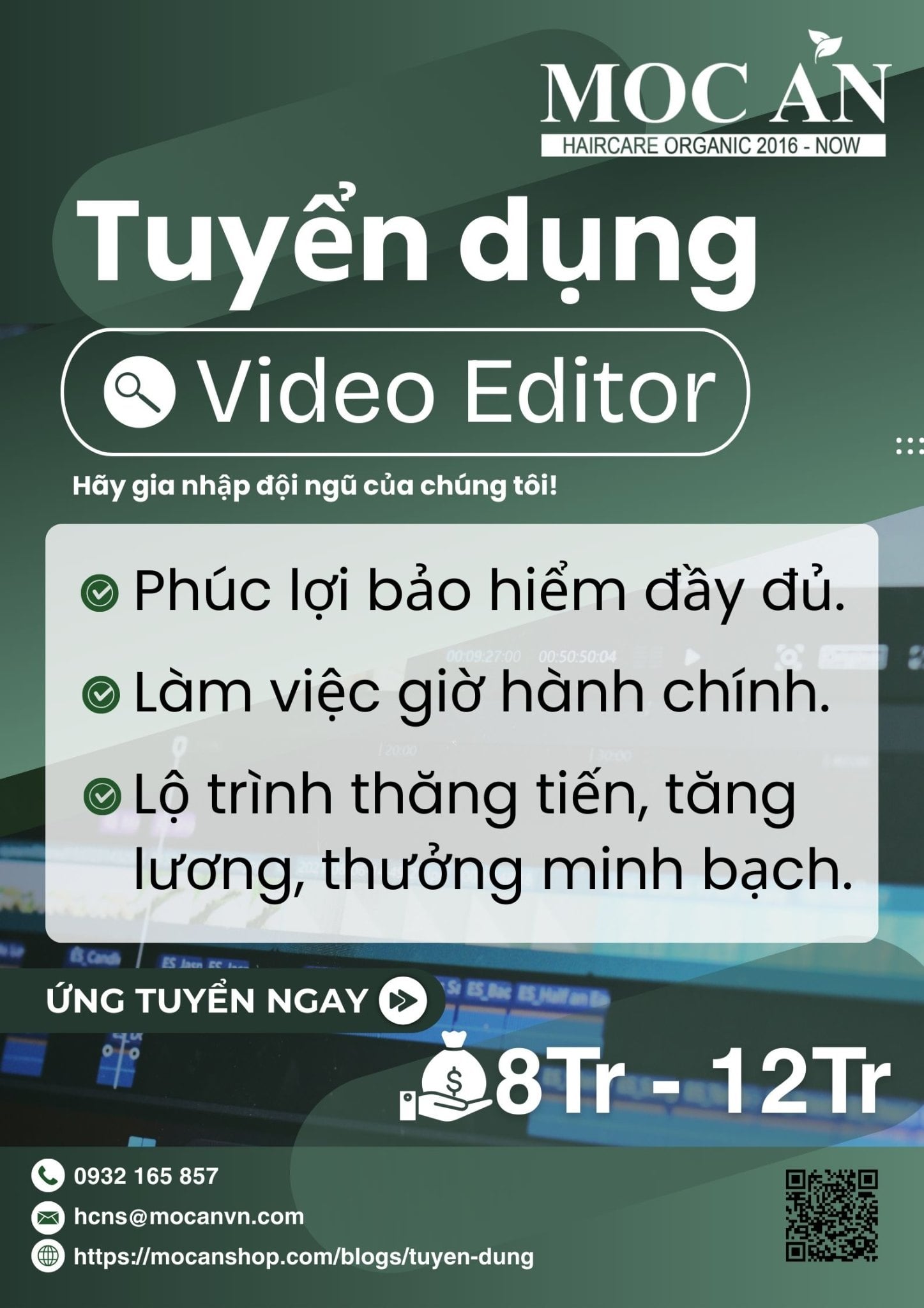TUYỂN DỤNG EDITOR VIDEO
