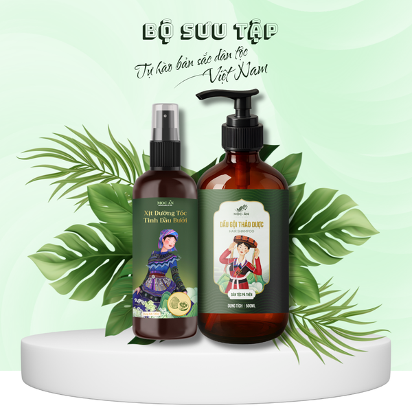 Bộ đôi xịt & gội ngừa rụng – kích thích mọc tóc từ Mộc Ân Haircare