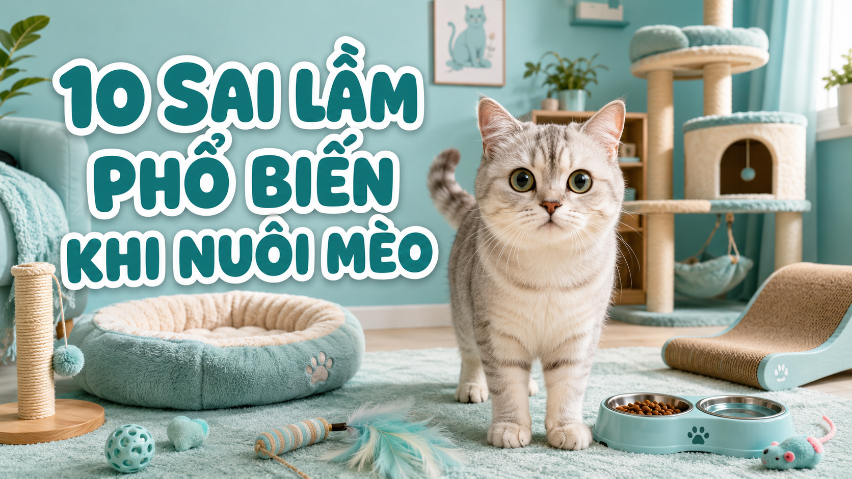 10 SAI LẦM PHỔ BIẾN KHI NUÔI MÈO, CÓ THỂ ẢNH HƯỞNG ĐẾN TUỔI THỌ Ở MÈO