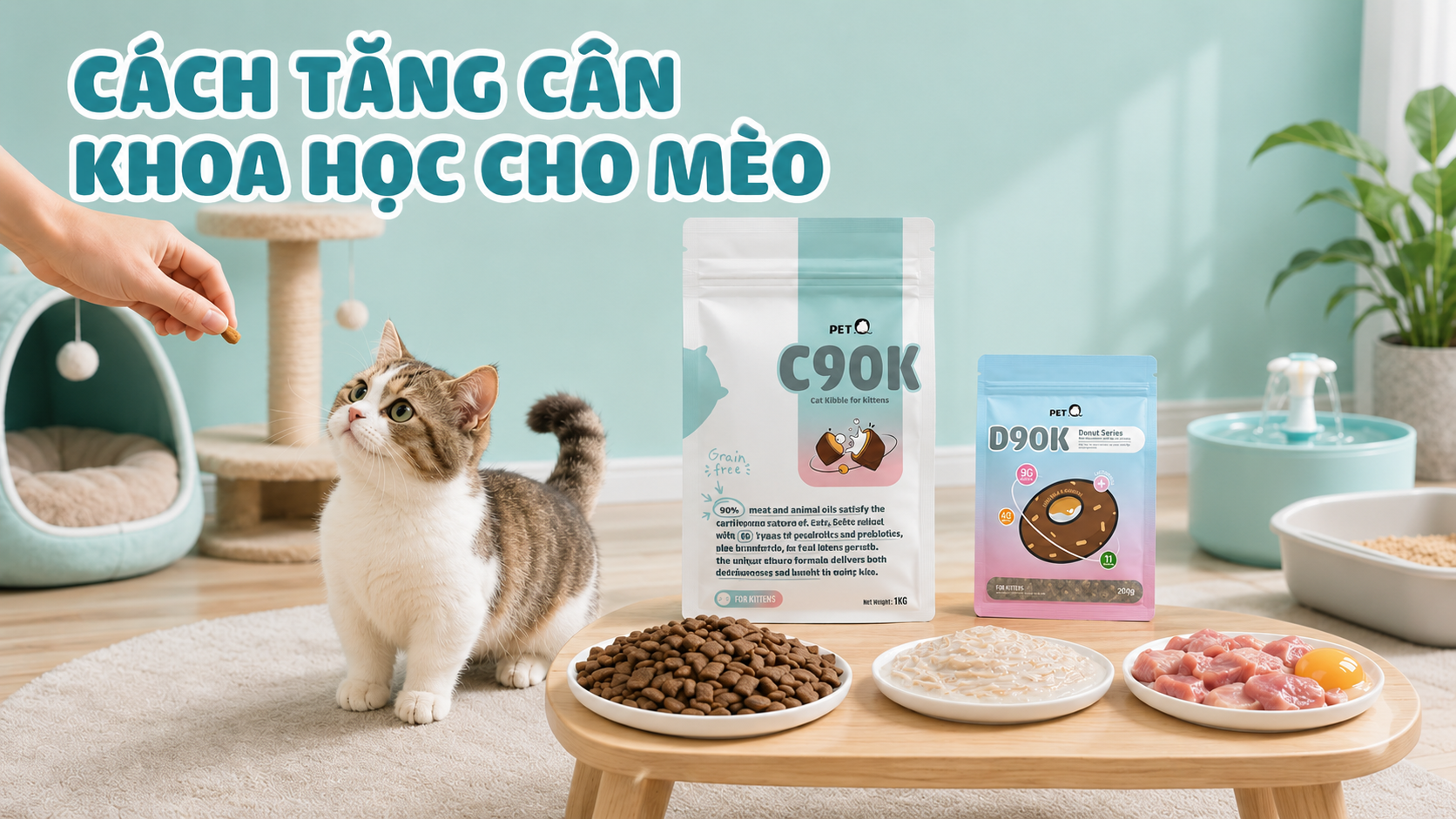 MÈO GẦY PHẢI LÀM SAO? CÁCH TĂNG CÂN KHOA HỌC CHO BÉ