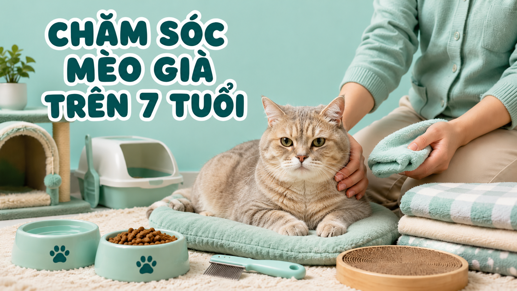 CHĂM SÓC MÈO GIÀ TRÊN 7 TUỔI — Những Thay Đổi Cần Chú Ý