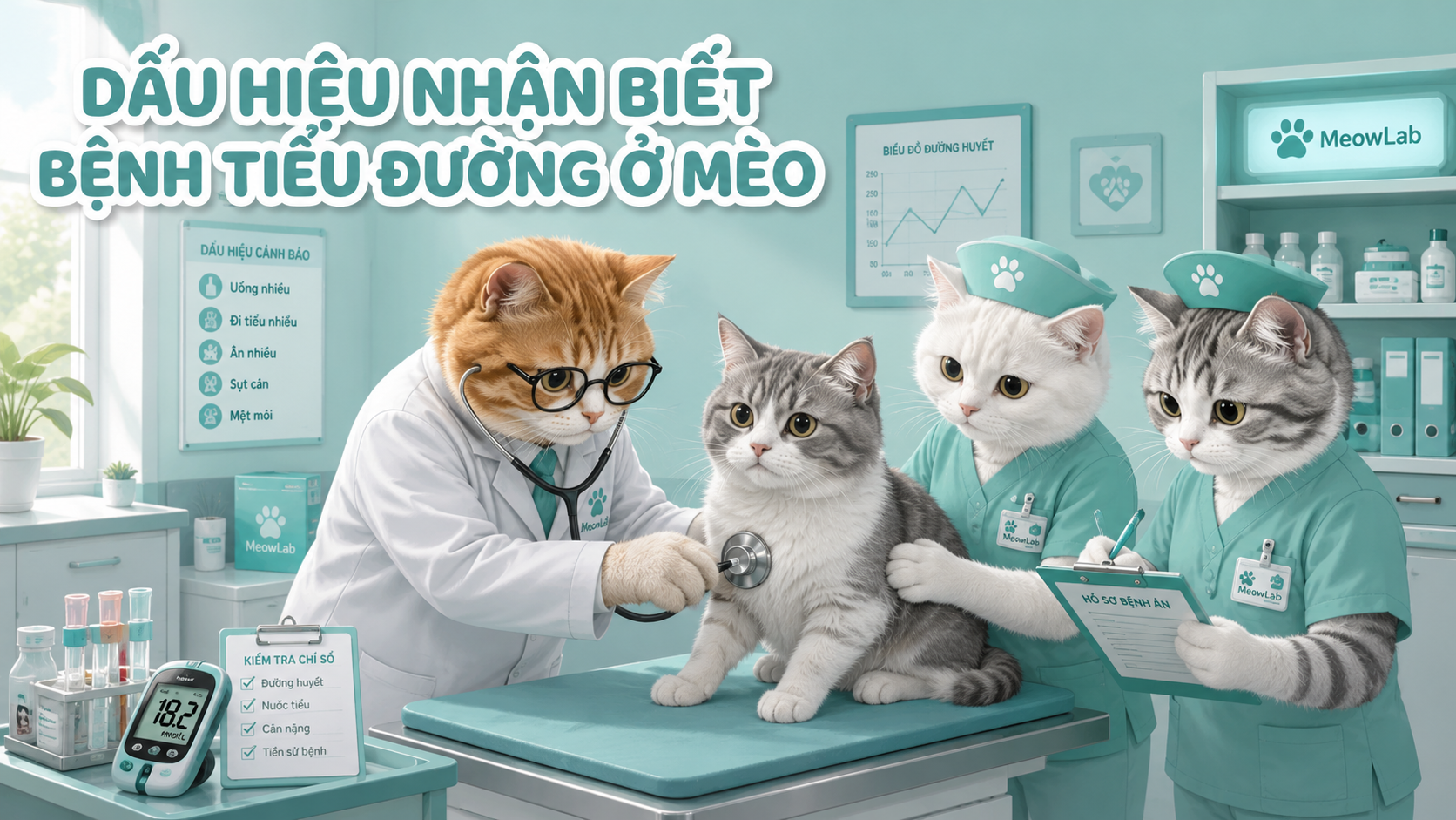 BỆNH TIỂU ĐƯỜNG Ở MÈO: DẤU HIỆU NHẬN BIẾT