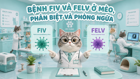 BỆNH FIV VÀ FELV Ở MÈO: PHÂN BIỆT VÀ PHÒNG NGỪA