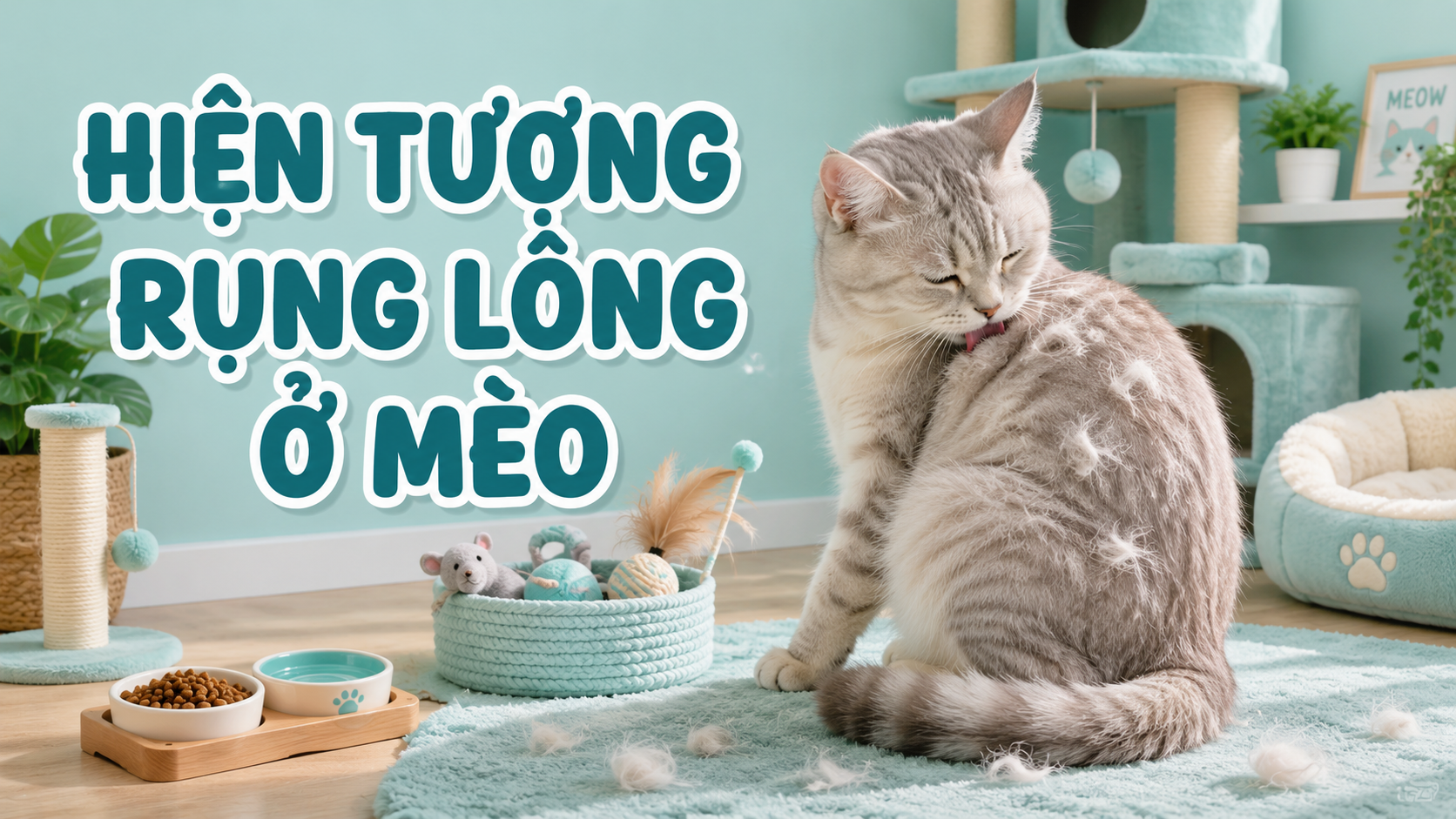 RỤNG LÔNG Ở MÈO: BÌNH THƯỜNG HAY BẤT THƯỜNG?