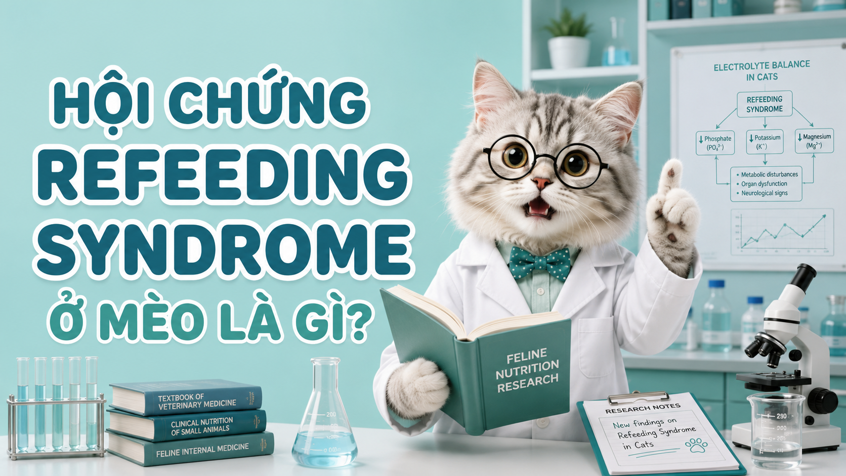 HỘI CHỨNG REFEEDING SYNDROME Ở MÈO LÀ GÌ? CÁCH PHÒNG TRÁNH