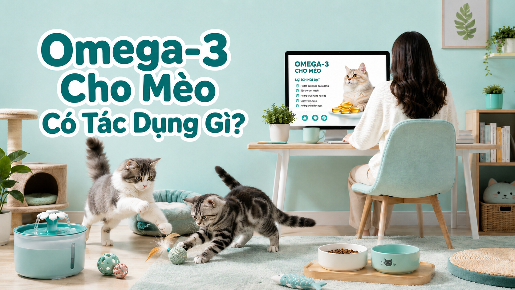 OMEGA-3 CHO MÈO CÓ TÁC DỤNG GÌ? LỢI ÍCH THỰC SỰ VÀ NHỮNG ĐIỀU CẦN BIẾT