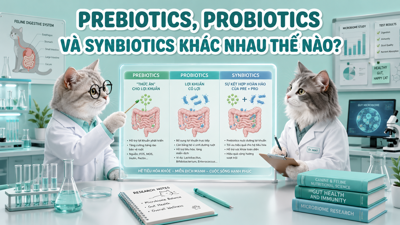 PREBIOTICS, PROBIOTICS VÀ SYNBIOTICS KHÁC NHAU THẾ NÀO?