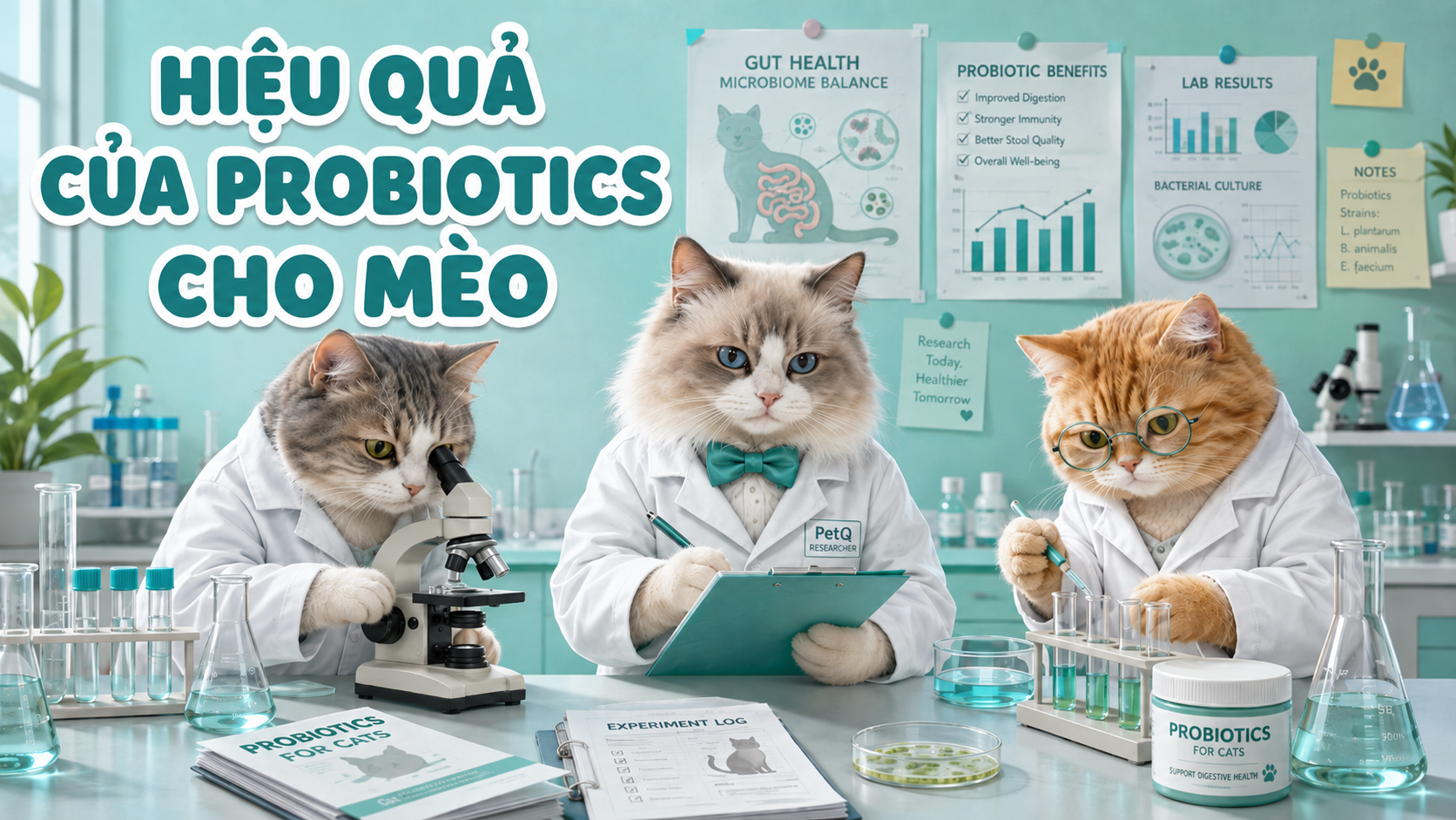 PROBIOTICS CHO MÈO, HIỆU QUẢ THẬT SỰ RA SAO?