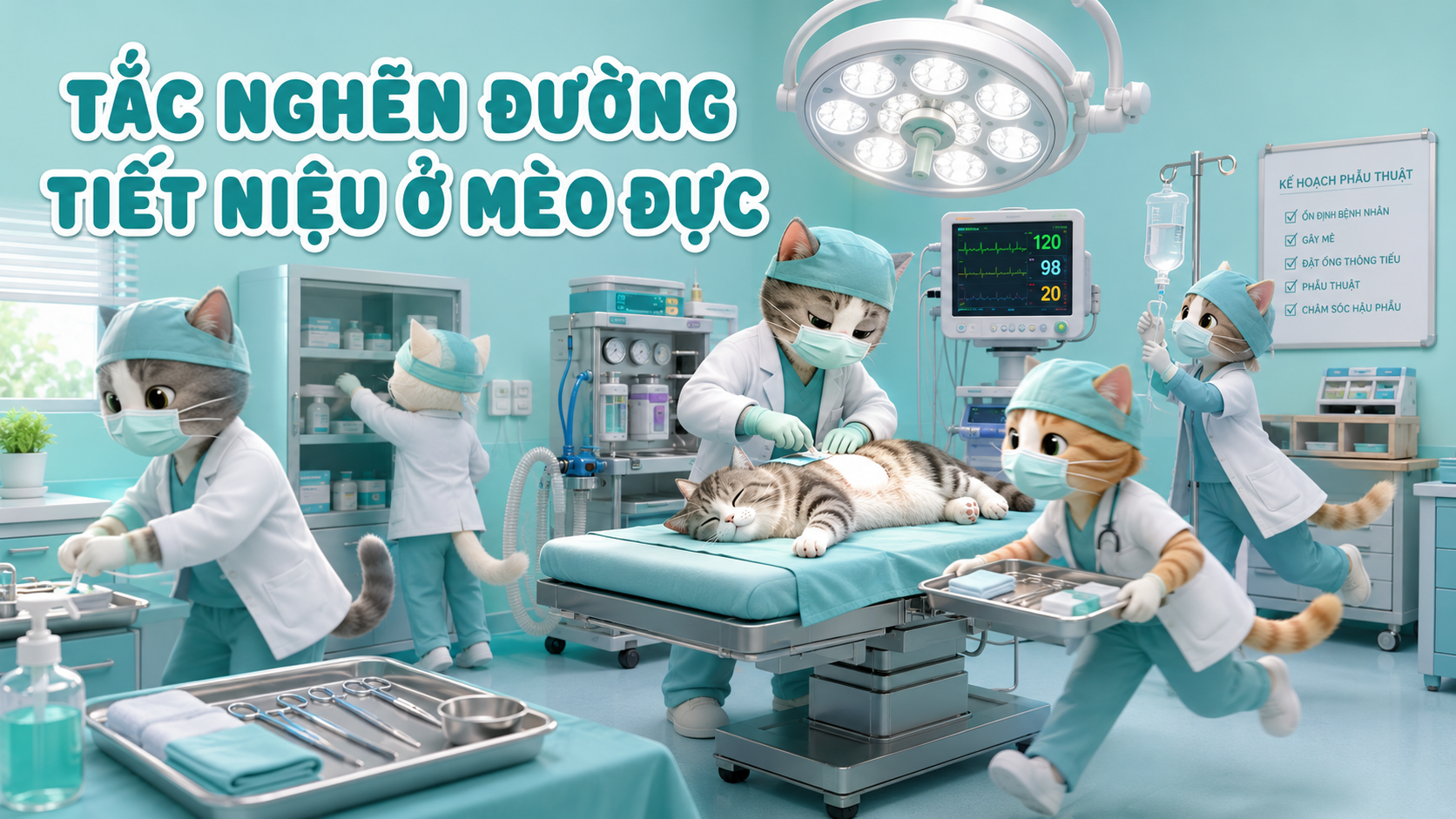 TẮT NGHẼN ĐƯỜNG TIẾT NIỆU Ở MÈO ĐỰC