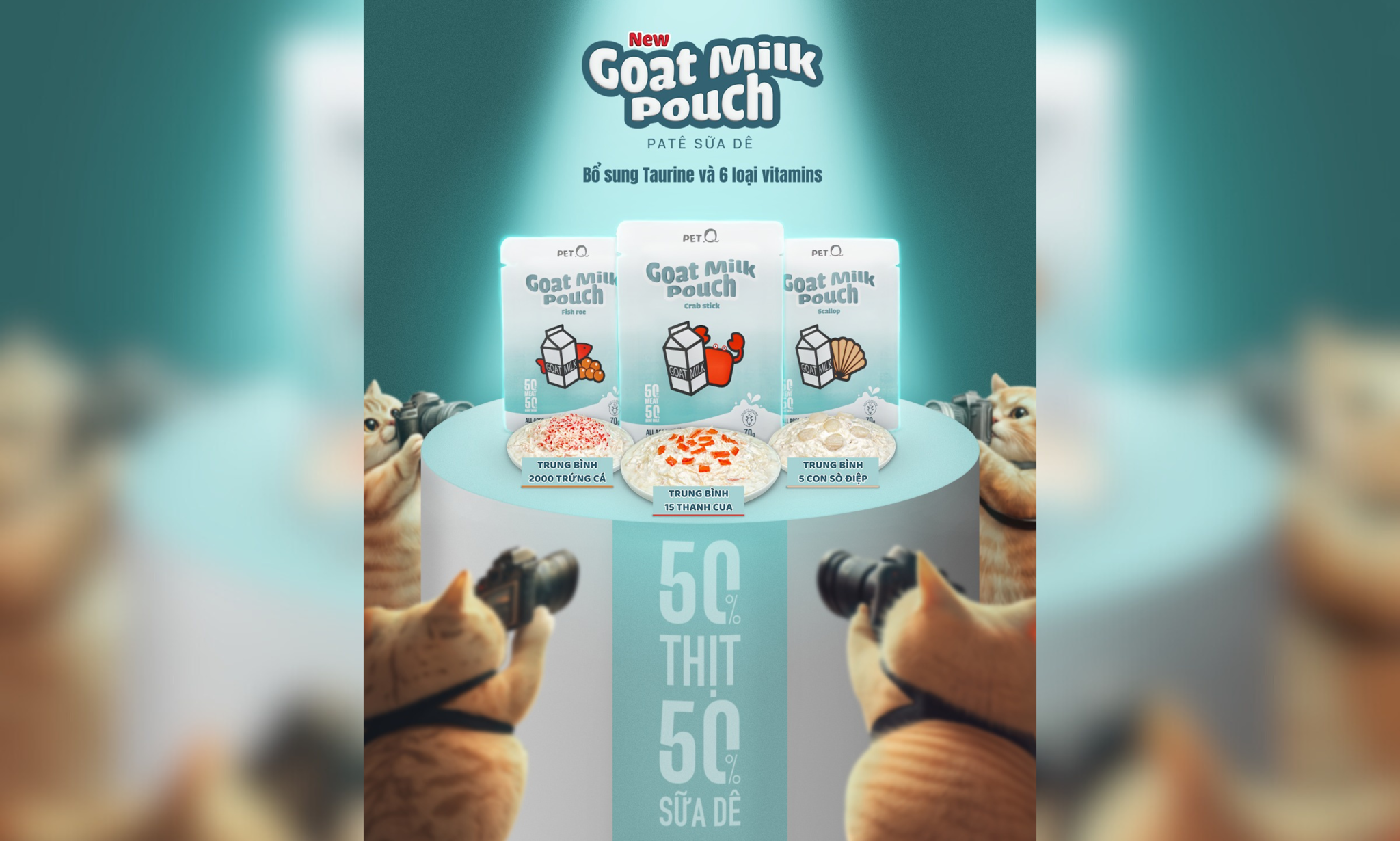 PATE SỮA DÊ PETQ (HƯƠNG VỊ MỚI)