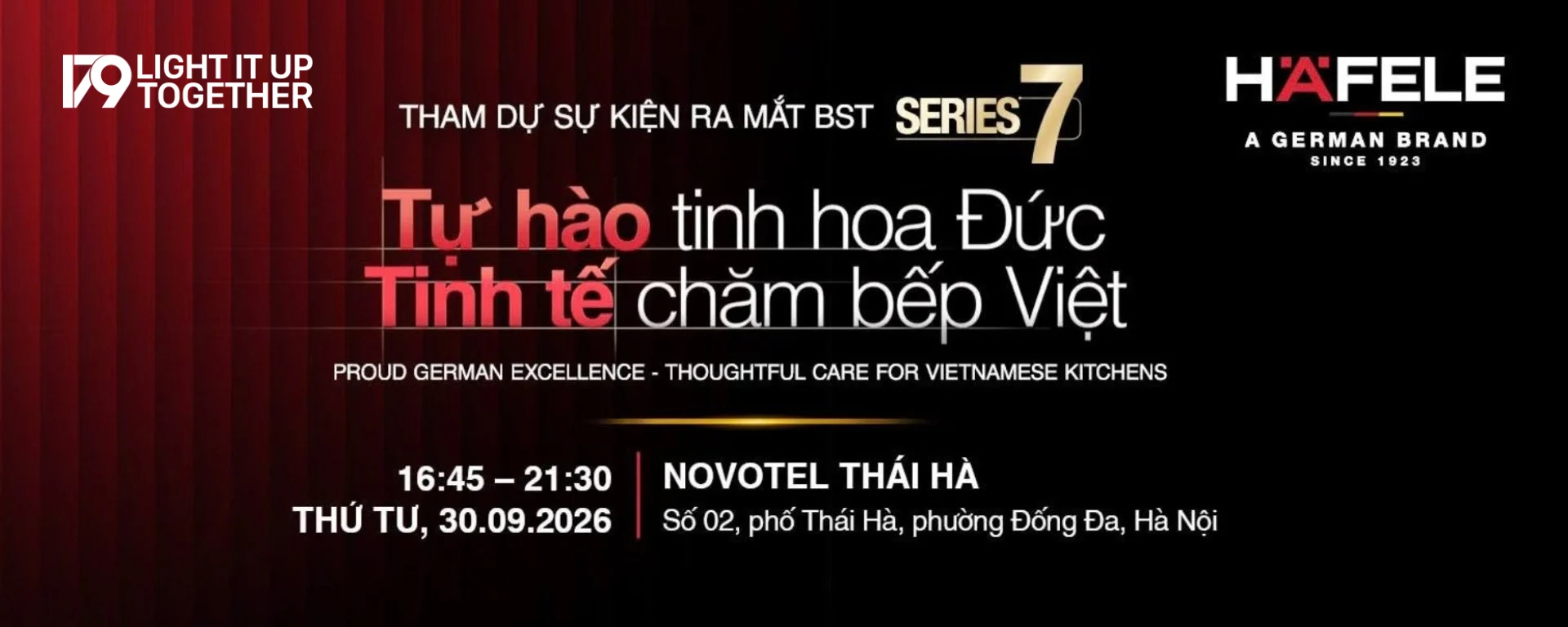 Điện tử 179 tham dự sự kiện Hafele ra mắt BST Series 7 – Tự hào tinh hoa Đức