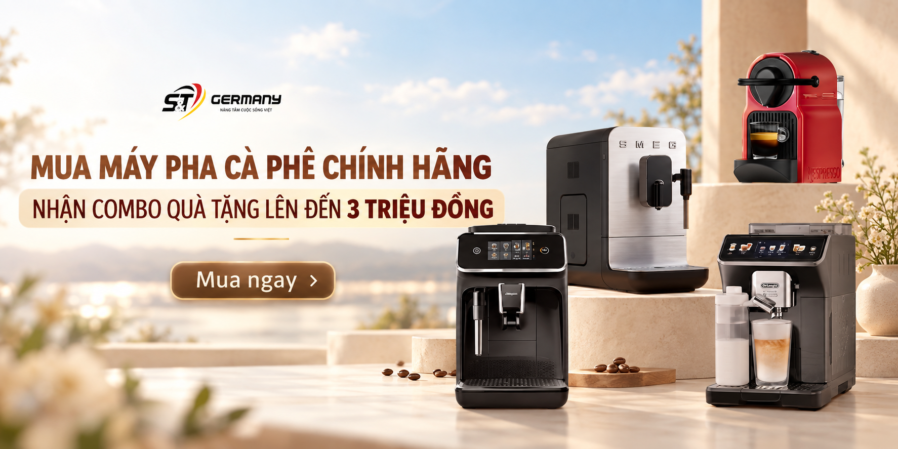 Nâng Cấp Góc Cà Phê – Nhận Quà Đến 3,1 Triệu Tại Germany S&T
