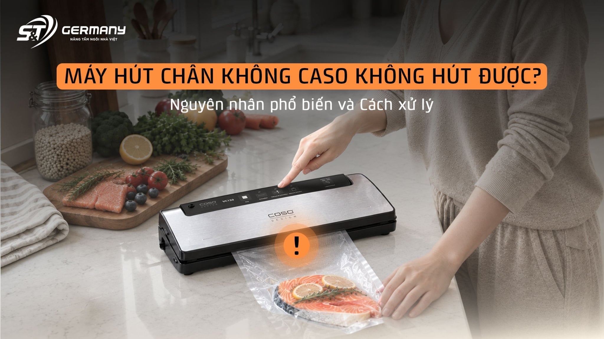 Máy hút chân không CASO mất lực hút do đâu?