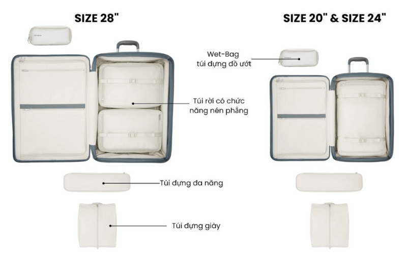 Valy doanh nhân Samsonite Silhouette 18 đủ size