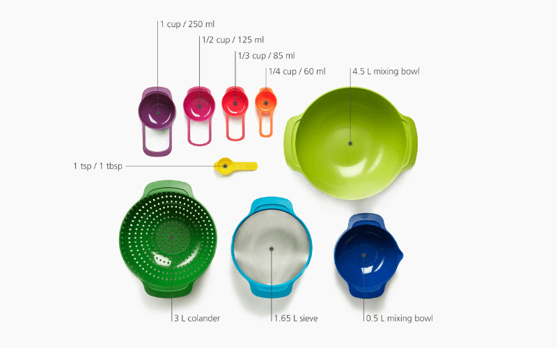 Bộ dụng cụ làm bánh 9 món Joseph Joseph Nest Plus