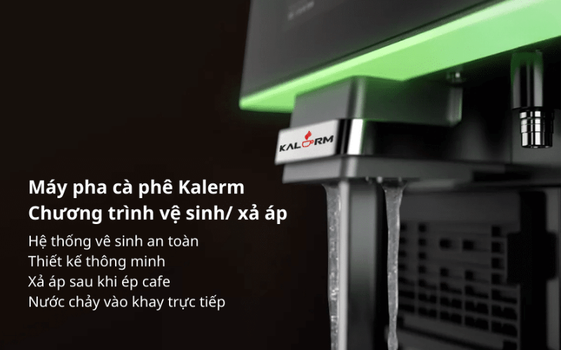 Máy pha cà phê KALERM B5 màu đen