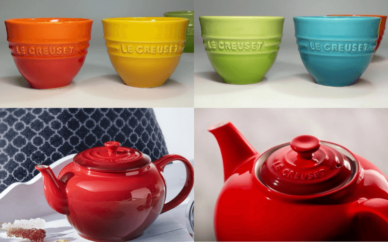 Bộ ấm chén cầu vồng 5 món Le Creuset