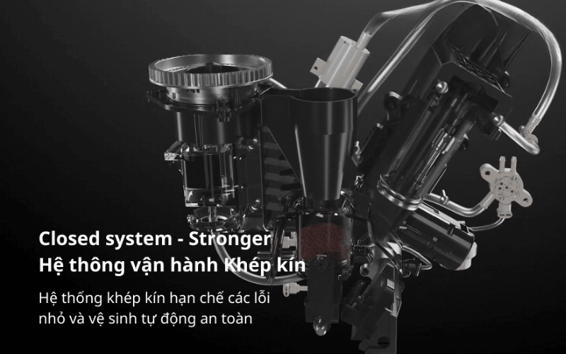 Máy pha cà phê KALERM B5 màu đen