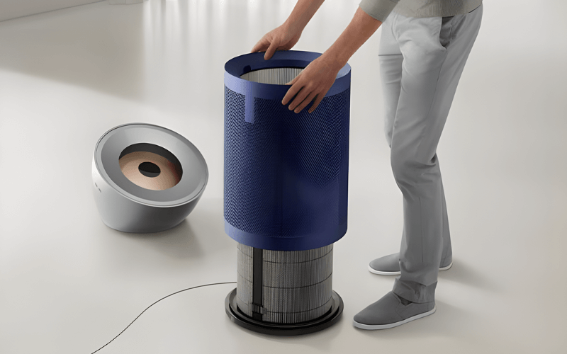 Máy lọc không khí DYSON Purifier Big + Quiet Formaldehyde BP03 màu nickel sáng/ xanh phổ