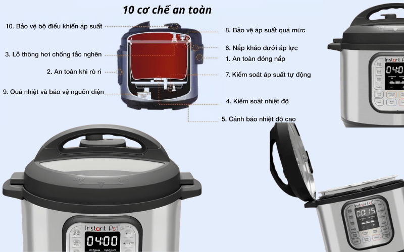 Nồi áp suất điện Instant Pot Duo 60 2026 5,7 Lit 7in1