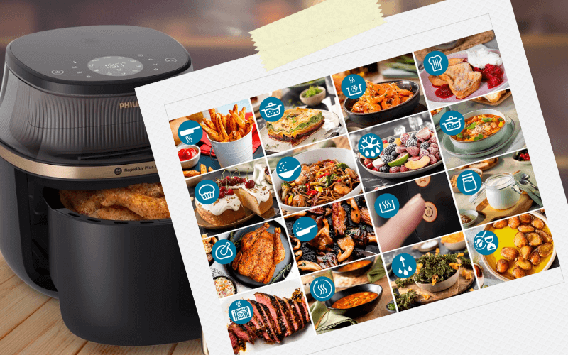 Nồi chiên không dầu Philips NA332/00 6,2L dải nhiệt linh hoạt