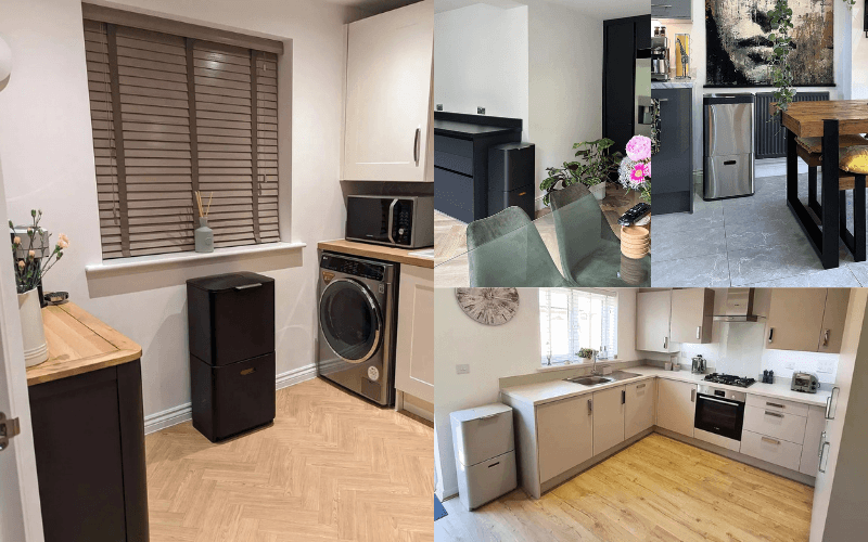 Thùng rác phân loại và khử mùi 3 ngăn Joseph Joseph Totem 40L/60L