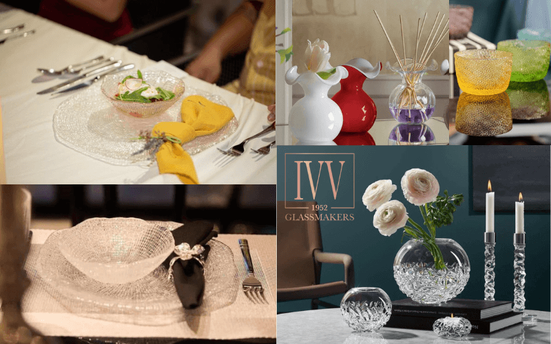 Set 6 cốc Clear Multicolor IVV 5645.1