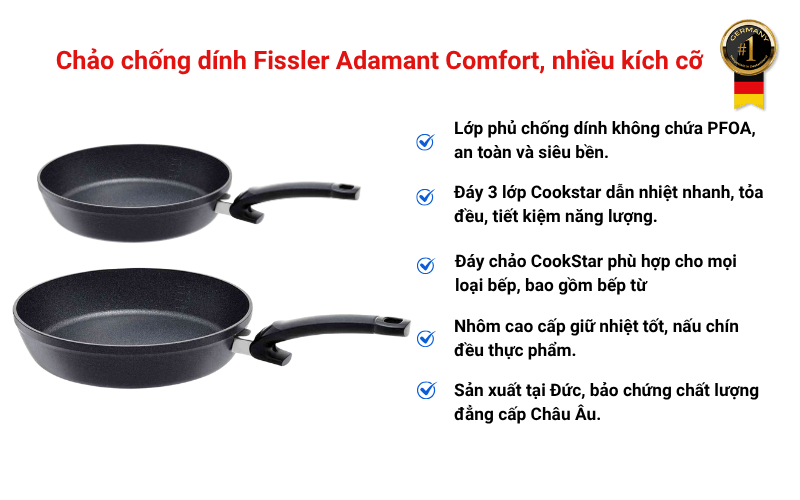 Chảo chống dính Fissler Adamant Comfort