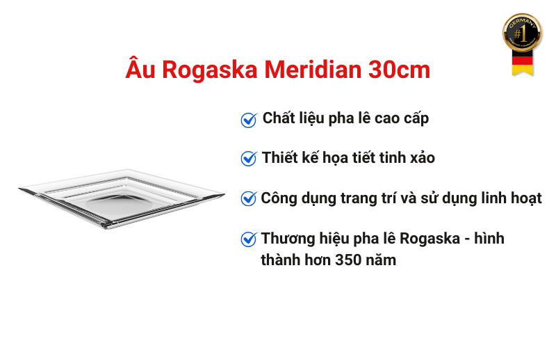 Đĩa Rogaska Adria 30cm