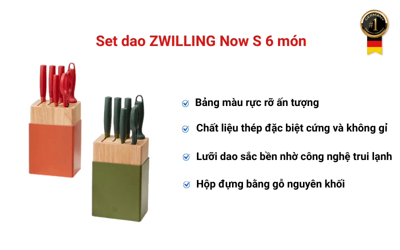 Set dao ZWILLING Now S 6 món
