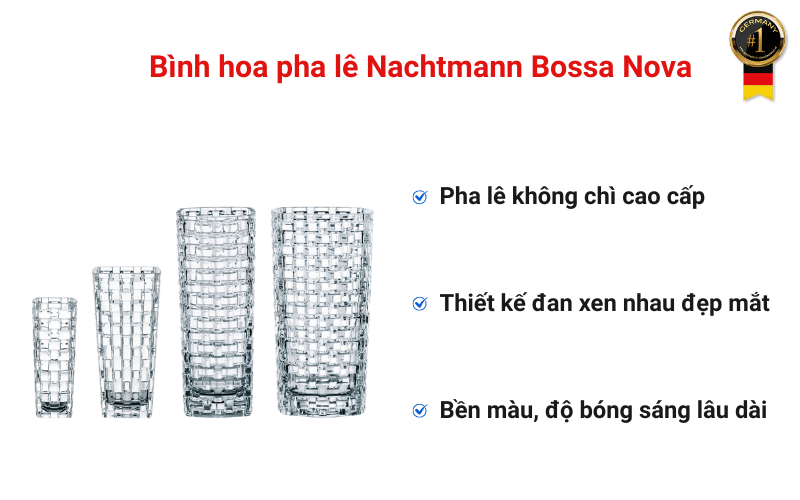 Bình hoa pha lê Nachtmann Bossa Nova