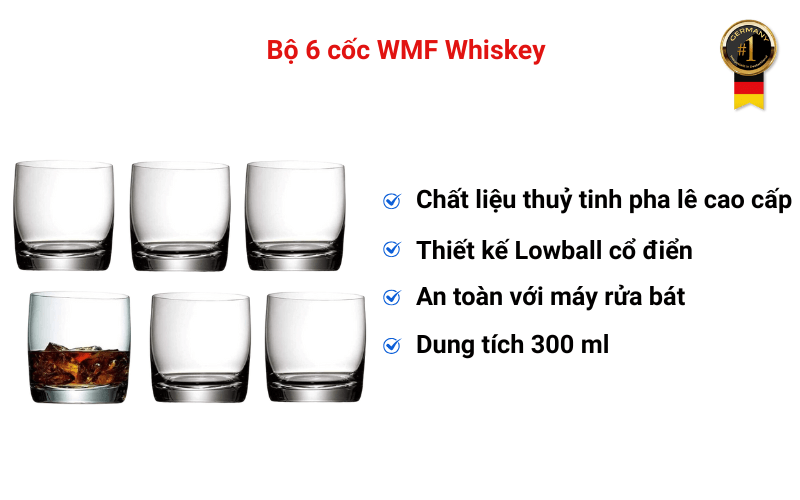Bộ 6 cốc WMF Whiskey