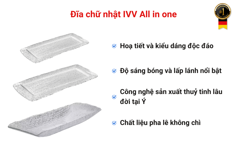 Đĩa chữ nhật IVV All in one