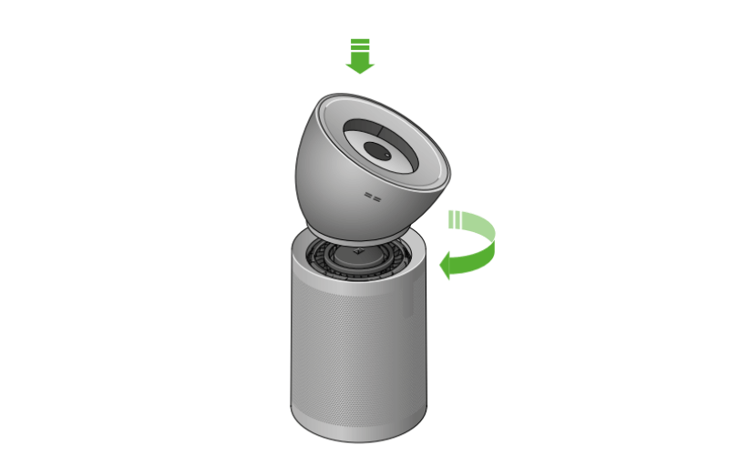 Máy lọc không khí DYSON Purifier Big + Quiet Formaldehyde BP03 màu nickel sáng/ xanh phổ