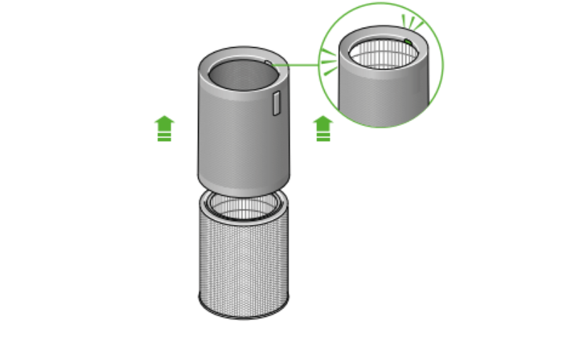 Máy lọc không khí DYSON Purifier Big + Quiet Formaldehyde BP03 màu nickel sáng/ xanh phổ