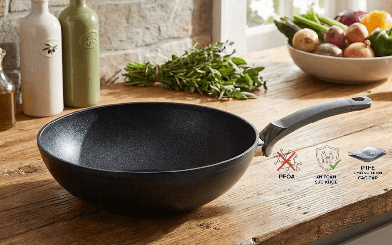 Chảo sâu lòng đá hoa cương Fissler Stardust Forte Classic 28cm