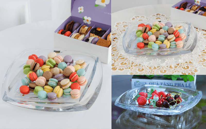 Đĩa Pha lê Facet 30cm Crystal Bohemia