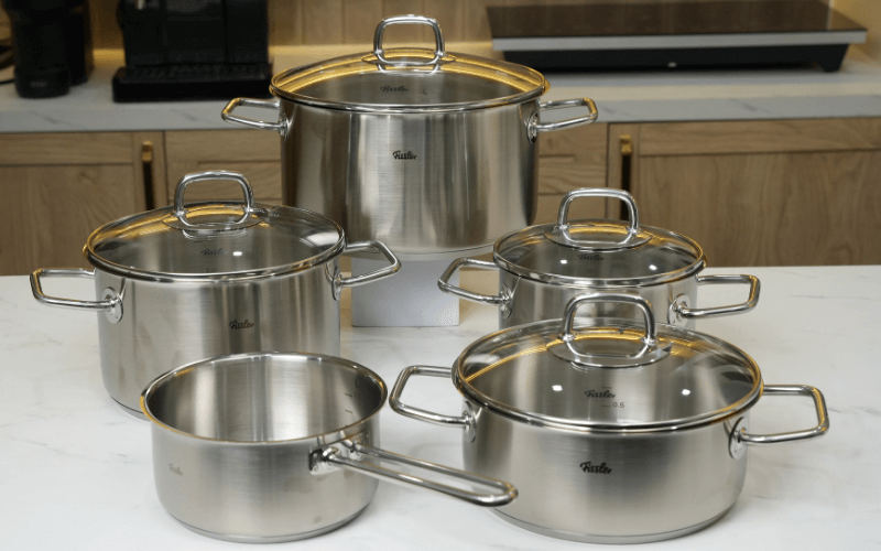 Bộ nồi Fissler Viseo 5 món vung kính kèm quánh
