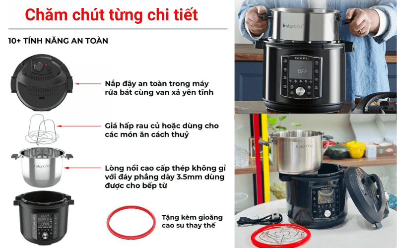 Nồi áp suất điện Instant Pot Pro 5,7 Lit 10in1