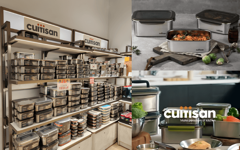 Hộp Inox Cao Cấp Cuitisan Simple nhiều dung tích
