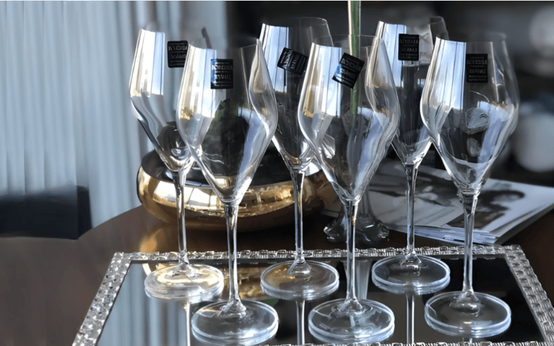 Set 6 ly vang trắng Loxia 470ml Crystal Bohemia