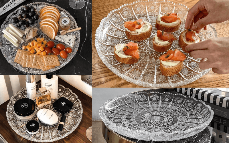 Đĩa pha lê Bohemia Crystal M57 31cm